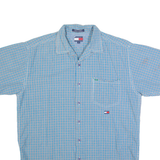 TOMMY HILFIGER Mens Shirt Blue Check M