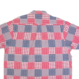 NAUTICA Mens Shirt Red Patchwork XL