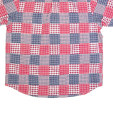 NAUTICA Mens Shirt Red Patchwork XL