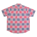 NAUTICA Mens Shirt Red Patchwork XL