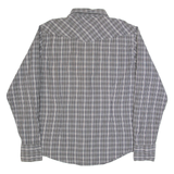 NAUTICA Athletic Fit Mens Shirt Black Check Long Sleeve XL