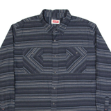 WRANGLER Mens Shirt Blue Striped Long Sleeve XL