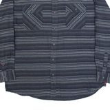 WRANGLER Mens Shirt Blue Striped Long Sleeve XL