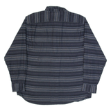 WRANGLER Mens Shirt Blue Striped Long Sleeve XL