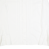 LINEA HB Mens Formal Shirt White 90s Long Sleeve L