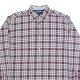 TOMMY HILFIGER Mens Shirt Red Check Long Sleeve M