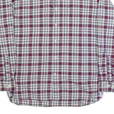 TOMMY HILFIGER Mens Shirt Red Check Long Sleeve M