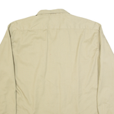 DICKIES Mens Worker Shirt Beige Long Sleeve L