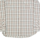 TIMBERLAND Mens Shirt Beige Check Long Sleeve L