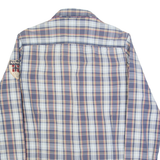 NAPAPIJRI Mens Shirt Blue Check Long Sleeve M