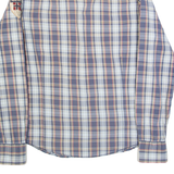 NAPAPIJRI Mens Shirt Blue Check Long Sleeve M