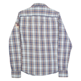 NAPAPIJRI Mens Shirt Blue Check Long Sleeve M
