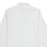 QUIKSILVER Mens Plain Shirt Grey Long Sleeve S