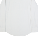 QUIKSILVER Mens Plain Shirt Grey Long Sleeve S