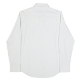 QUIKSILVER Mens Plain Shirt Grey Long Sleeve S