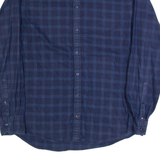 TOMMY HILFIGER New York Fit Mens Shirt Blue Check Long Sleeve L