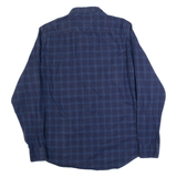 TOMMY HILFIGER New York Fit Mens Shirt Blue Check Long Sleeve L