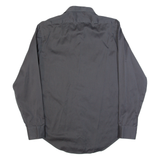 CALVIN KLEIN Mens Plain Shirt Grey Long Sleeve M