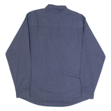 JOOP! Mens Shirt Blue Check Long Sleeve L