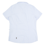 JACK WOLFSKIN Womens Shirt Blue Gingham UK 12