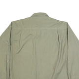 Mens Plain Shirt Blue Long Sleeve XL