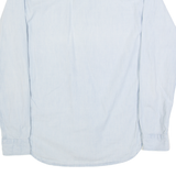 REPLAY Mens Plain Shirt Blue Long Sleeve M