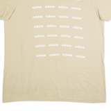 ADIDAS Mens T-Shirt Beige L