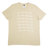 ADIDAS Mens T-Shirt Beige L