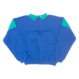 EXPRESSIONS Mens Sweatshirt Blue 1/4 Zip M