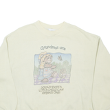 LEE Womens Sweatshirt Beige 90s XL