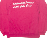 HANES Eskimo Joe's Womens Sweatshirt Red 90s USA XL