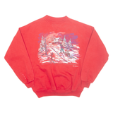 NORTHERN REFLECTIONS Womens Sweatshirt Red 90s M
