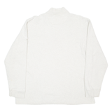 CHAPS Mens Sweatshirt Beige 1/4 Zip L