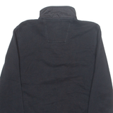 NAUTICA Mens Sweatshirt Black Button Neck S