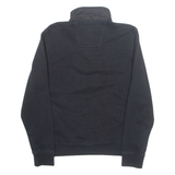 NAUTICA Mens Sweatshirt Black Button Neck S