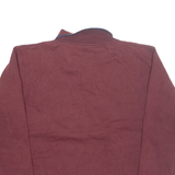GRAND PALMER Mens Sweatshirt Maroon Button Neck M