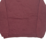 GRAND PALMER Mens Sweatshirt Maroon Button Neck M