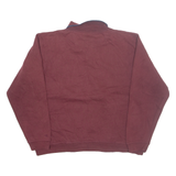 GRAND PALMER Mens Sweatshirt Maroon Button Neck M