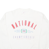 JERZEES National Championship Mens Sweatshirt White USA L