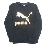 PUMA Womens Sweatshirt Black S