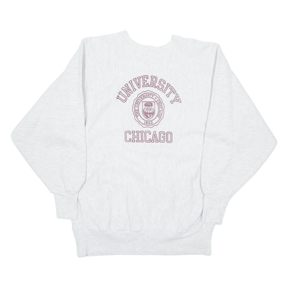 CHAMPION REVERSE WEAVE University Chicago Womens Sweatshirt Grey 