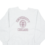 CHAMPION REVERSE WEAVE University Chicago Womens Sweatshirt Grey USA XL
