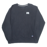 RUSSELL ATHLETIC Mens Sweatshirt Black L