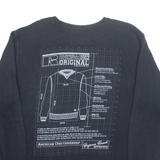 RUSSELL ATHLETIC Mens Sweatshirt Black L