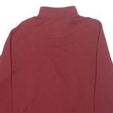 NAUTICA Mens Sweatshirt Maroon 1/4 Zip XL