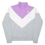 FILA Mens Sweatshirt Grey 1/4 Zip M