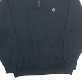 NAUTICA Mens Sweatshirt Blue 1/4 Zip M
