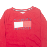 TOMMY HILFIGER Womens Sweatshirt Red L