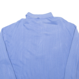 Womens Sweatshirt Blue Collared M