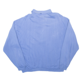 Womens Sweatshirt Blue Collared M